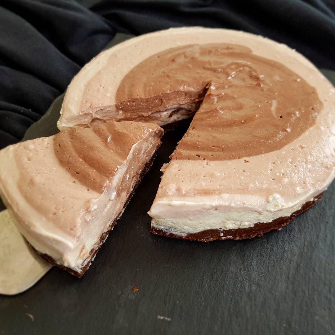 Nobake Schoko Schicht Käsekuchen 🍫🍰